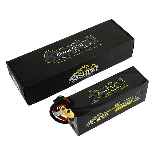 Gens Ace Bashing Series 6800mAh 22.2V 120C 6S1P Lipo Battery Pack With EC5 Plug 4 Gens Ace Bashing Series 6800mAh 22.2V 120C 6S1P Lipo Battery Pack With EC5 Plug - Image 4