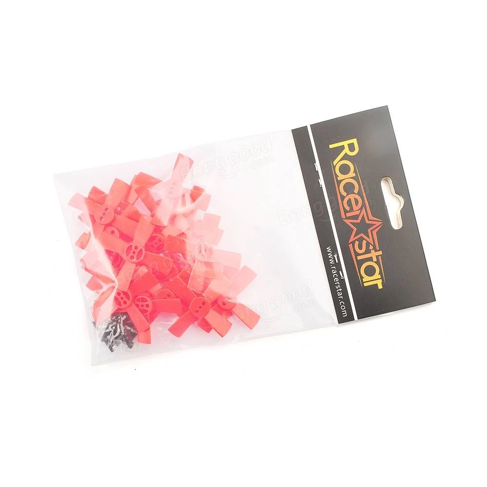 Racerstar 10 Pairs 1535 38mm 4 Blade RED ABS Propeller 1.5mm Mounting Hole For 60-80 FPV Racing Frame 1 Racerstar 10 Pairs 1535 38mm 4 Blade RED ABS Propeller 1.5mm Mounting Hole For 60-80 FPV Racing Frame