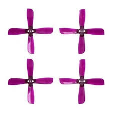 Gemfan 2035 2X3.5X4 4 Blade 1.5mm Mounting Hole 2CW+2CCW FPV Racing Propeller - Purple
