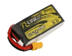 Tattu R-Line Version 3.0 1550mAh 14.8V 120C 4S1P Lipo Battery Pack With XT60 Plug