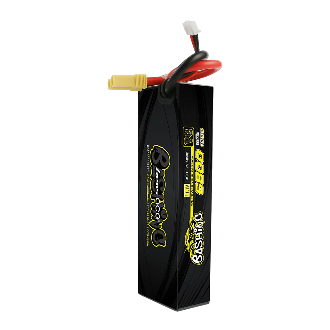Gens Ace Bashing Series 6800mAh 11.1V 120C 3S1P Lipo Battery Pack With EC5 Plug 2 Gens Ace Bashing Series 6800mAh 11.1V 120C 3S1P Lipo Battery Pack With EC5 Plug - Image 2
