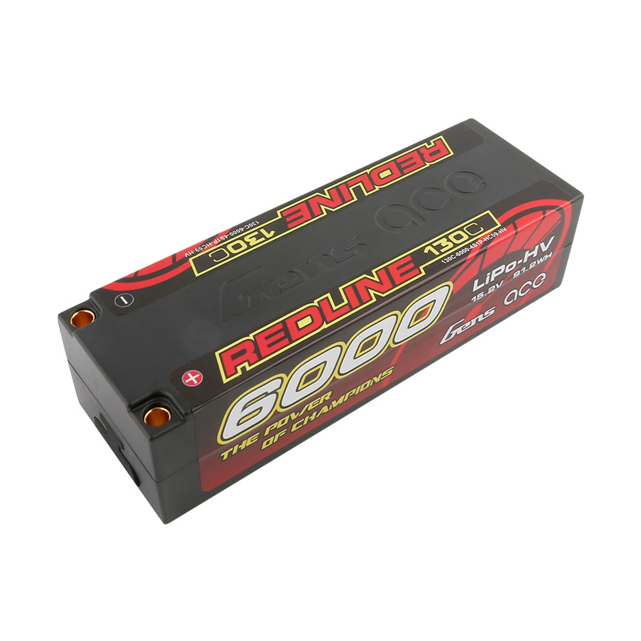 Gens Ace Redline Series 6000mAh 15.2V 130C 4S1P HardCase HV Lipo Battery 2 Gens Ace Redline Series 6000mAh 15.2V 130C 4S1P HardCase HV Lipo Battery - Image 2