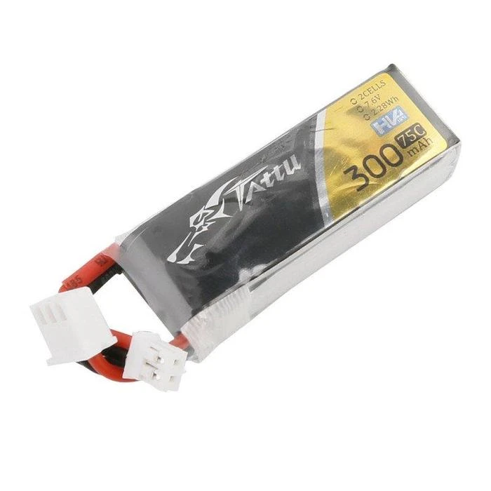 Tattu 300mAh 7.6V 75C 2S1P Lipo Battery With JST-PHR 1 Tattu 300mAh 7.6V 75C 2S1P Lipo Battery With JST-PHR