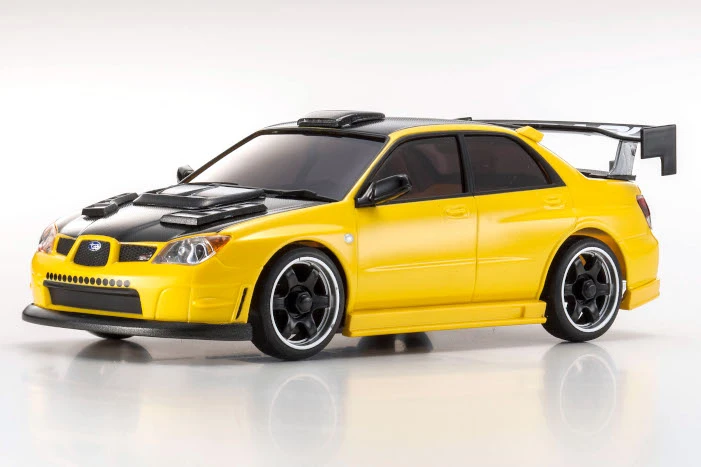 Kyosho 32620MY MINI-Z AWD MA-020 Readyset Subaru Impreza With Aero Kit And CFRP Hood Metallic Yellow 2 Kyosho 32620MY MINI-Z AWD MA-020 Readyset Subaru Impreza With Aero Kit And CFRP Hood Metallic Yellow - Image 2