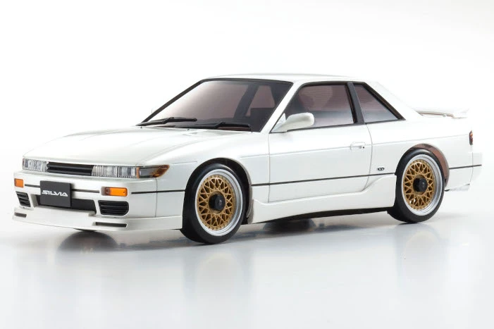 Kyosho 32622PW MINI-Z AWD MA-020 Nissan Silvia K's (S13) Readyset With Aero Pearl White 2 Kyosho 32622PW MINI-Z AWD MA-020 Nissan Silvia K's (S13) Readyset With Aero Pearl White - Image 2
