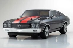 Kyosho 34416T2 1/10 Scale Radio Controlled Electric Powered 4WD FAZER Mk2 FZ02L 1970 Chevy® Chevelle® SS™ 454 LS6 Tuxedo Black -Toys Model Store 34416T24
