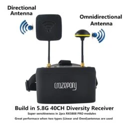 Makerfire EV800D HD FPV Goggles 5.8G 40CH 5 Inch 1280x720 HD Video Headset Built-in DVR With 3.7V 2000mAh Battery For FPV Quadcopter -Toys Model Store 3 baeaa4cb 49ed 43ba ba4c d24ff02851f5 1800x1800