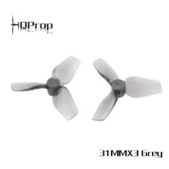 HQ MICRO WHOOP Prop 31MMX3 1MM Shaft (2CW+2CCW) - Grey