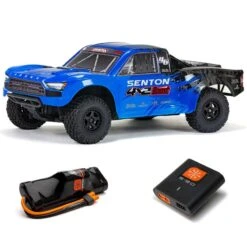 ARRMA 1/10 SENTON 4X2 BOOST MEGA 550 Brushed Short Course Truck RTR With Battery & Charger, Blue