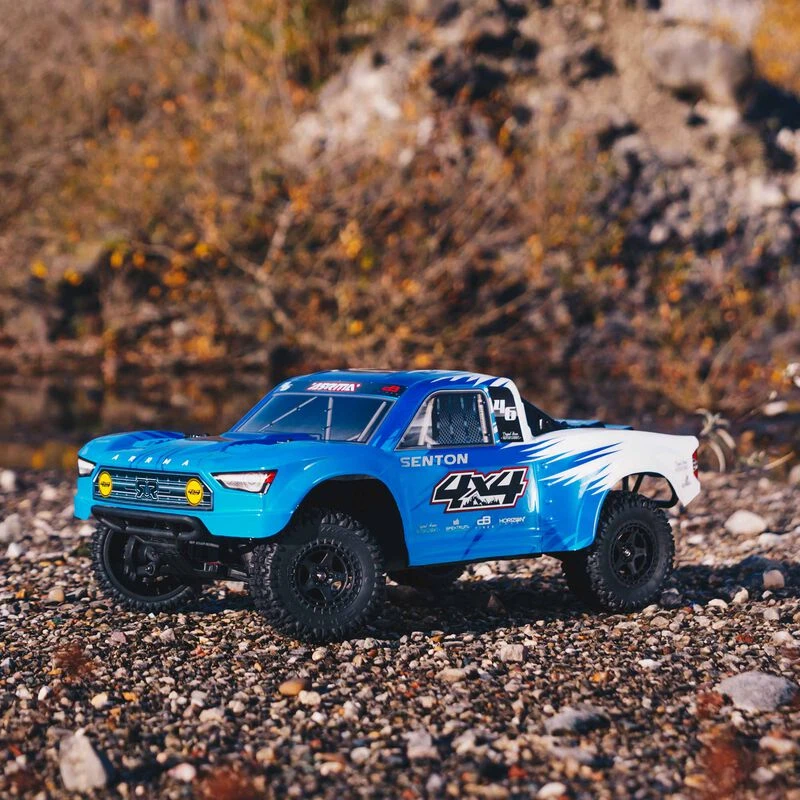ARRMA 1/10 SENTON 4X4 V3 MEGA 550 Brushed Short Course Truck RTR, Blue 2 ARRMA 1/10 SENTON 4X4 V3 MEGA 550 Brushed Short Course Truck RTR, Blue - Image 2