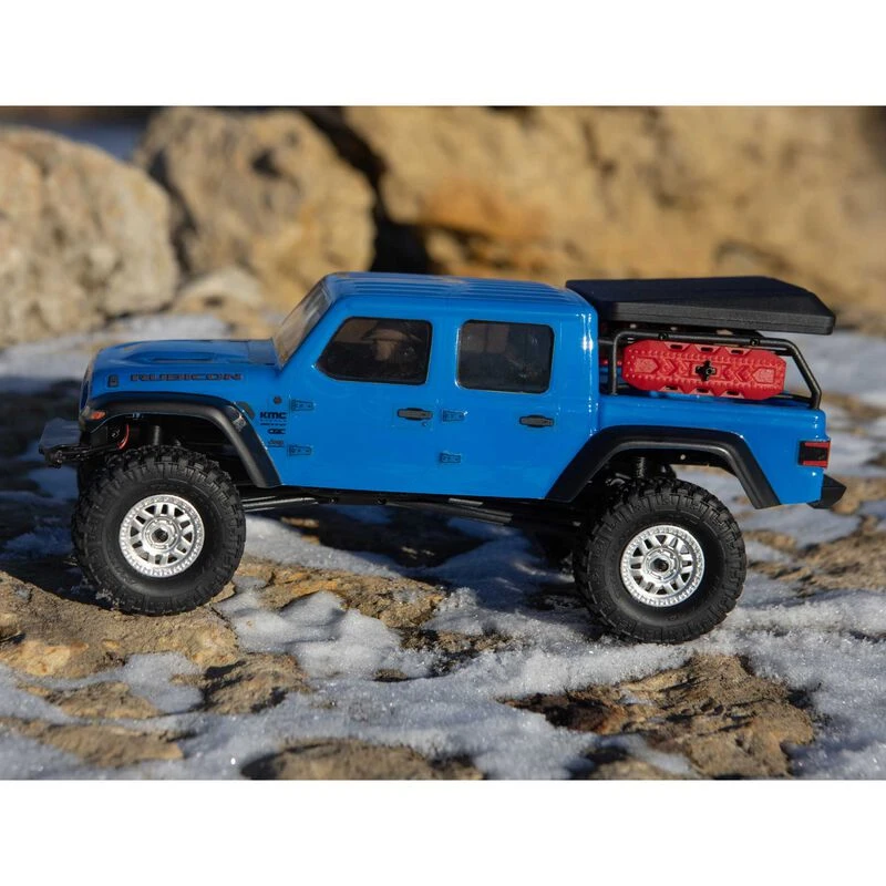 Axial Racing 1/24 SCX24 Jeep JT Gladiator 4WD Rock Crawler Brushed RTR, Blue 4 Axial Racing 1/24 SCX24 Jeep JT Gladiator 4WD Rock Crawler Brushed RTR, Blue - Image 4