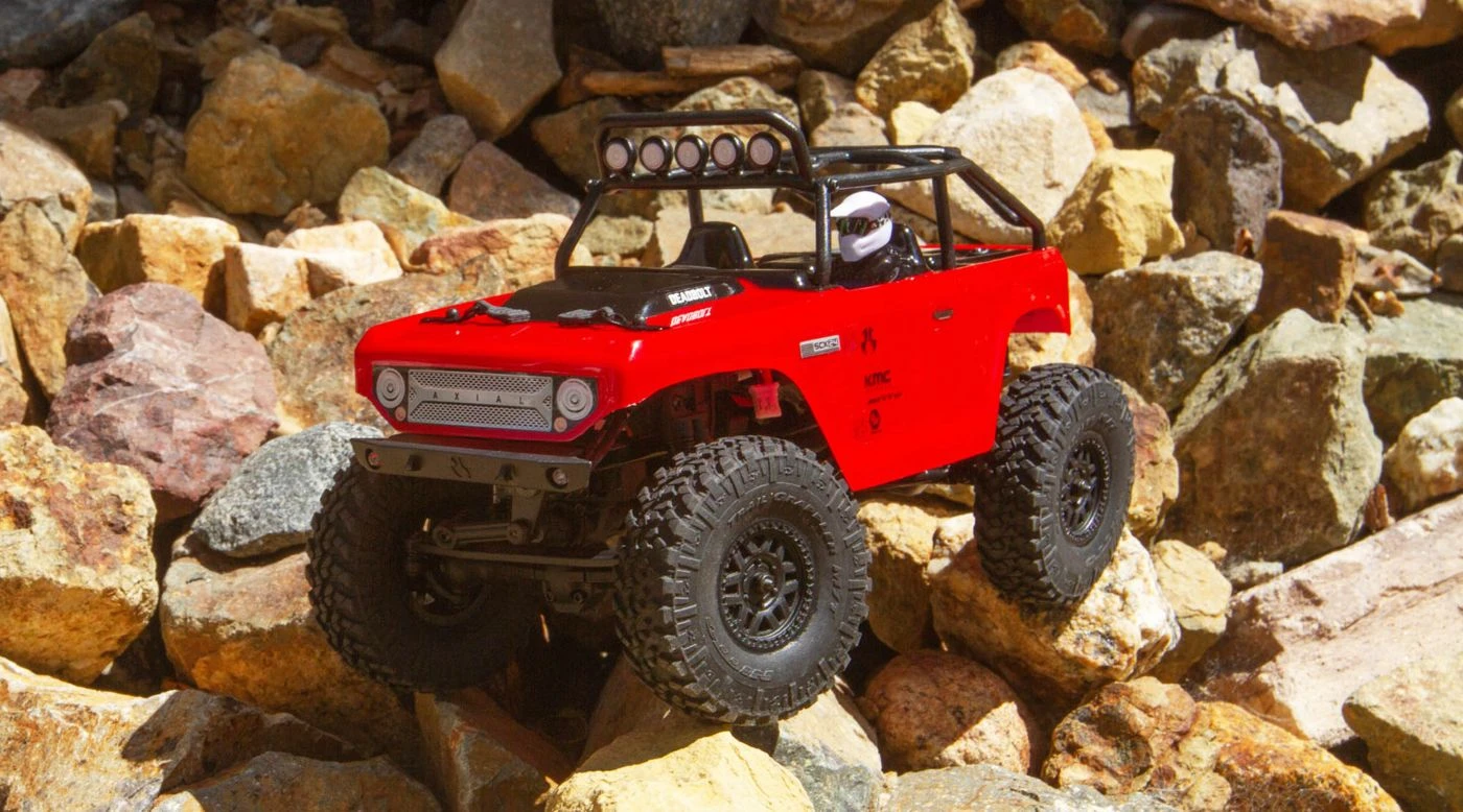 Axial Racing 1/24 SCX24 Deadbolt 4WD Rock Crawler Brushed RTR, Red $20 OFF - FATHER'S DAY SALE! VALID: JUN2-JUN18 1 Axial Racing 1/24 SCX24 Deadbolt 4WD Rock Crawler Brushed RTR, Red $20 OFF - FATHER'S DAY SALE! VALID: JUN2-JUN18