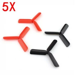 Eachine 3-Blade Propeller Prop 5 Sets For 7mm 8.5x20mm Coreless Motor - Black/Red