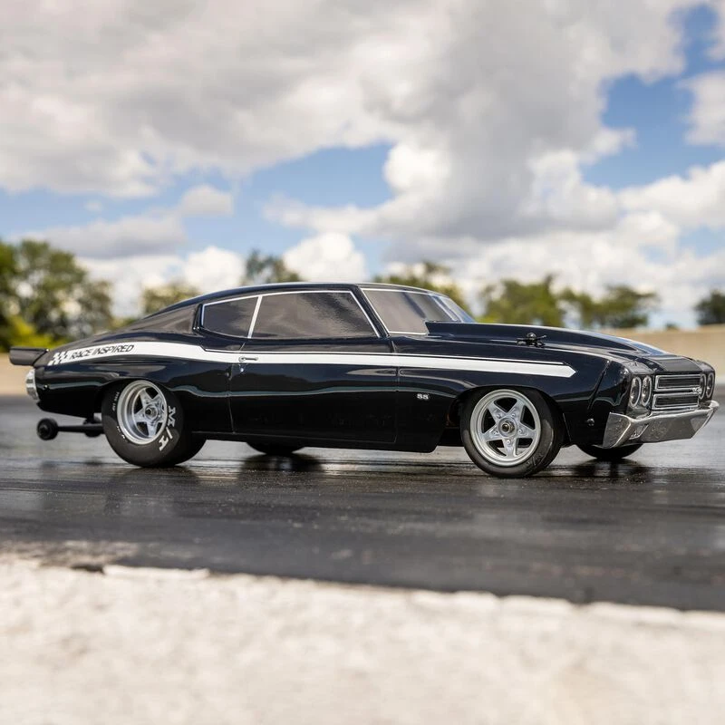 Losi 1/16 1970 Chevelle 2WD Mini No Prep Drag Car RTR, Black 2 Losi 1/16 1970 Chevelle 2WD Mini No Prep Drag Car RTR, Black - Image 2