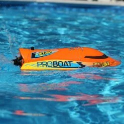 Pro Boat Jet Jam V2 12" Self-Righting Pool Racer Brushed RTR, Orange -Toys Model Store PRB08031V2T1 A1 THKMQ2J9
