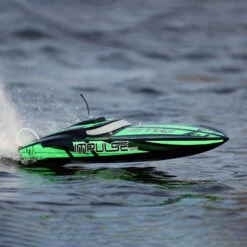 PRO BOAT Impulse 32" Brushless Deep-V RTR With Smart, Black/Green -Toys Model Store PRB08037T1 A16 V5WG1KGS