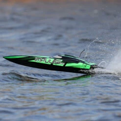 PRO BOAT Impulse 32" Brushless Deep-V RTR With Smart, Black/Green -Toys Model Store PRB08037T1 A17 V5WG1KGS