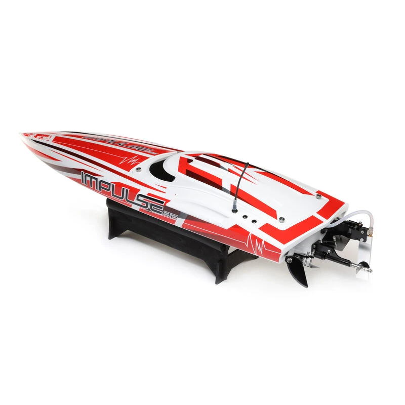 Pro Boat Impulse 32" Brushless Deep-V RTR With Smart, White/Red 8 Pro Boat Impulse 32" Brushless Deep-V RTR With Smart, White/Red - Image 8