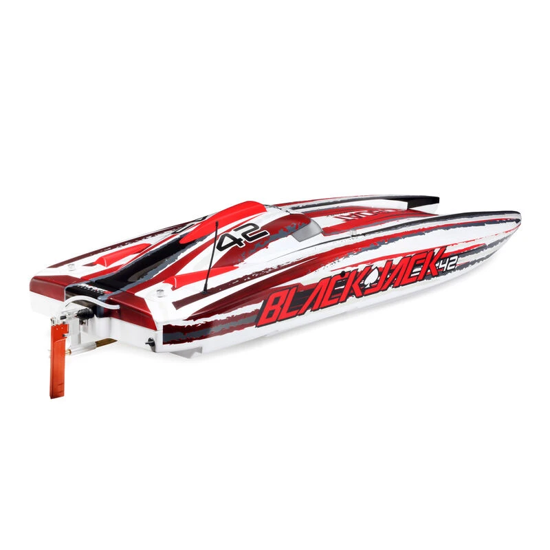 PROBOAT Blackjack 42" 8S Brushless Catamaran RTR: White/Red 7 PROBOAT Blackjack 42" 8S Brushless Catamaran RTR: White/Red - Image 7