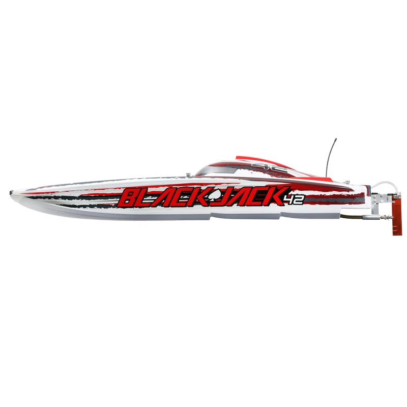 PROBOAT Blackjack 42" 8S Brushless Catamaran RTR: White/Red 9 PROBOAT Blackjack 42" 8S Brushless Catamaran RTR: White/Red - Image 9