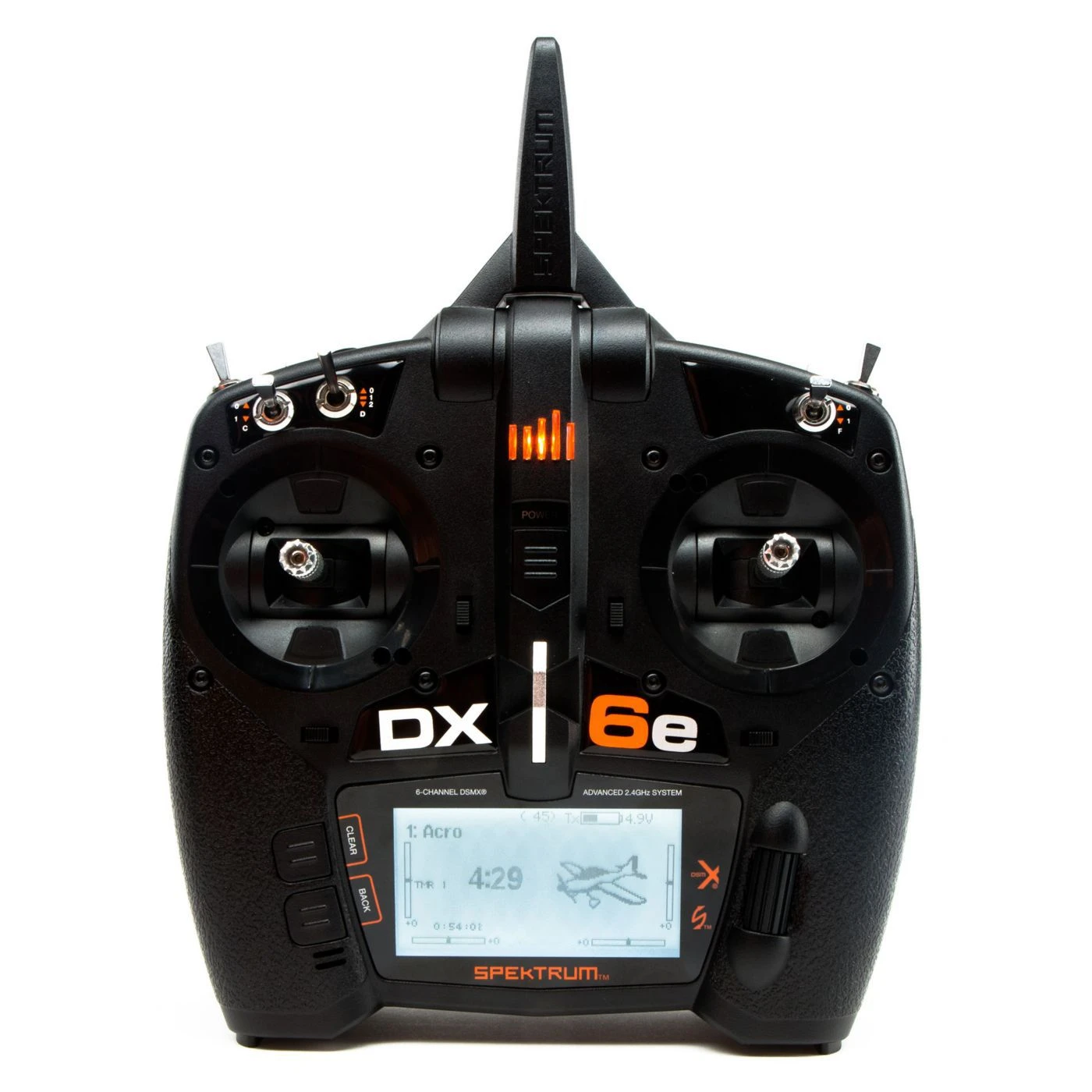 Spektrum DX6e 6-Channel DSMX Transmitter Only 1 Spektrum DX6e 6-Channel DSMX Transmitter Only