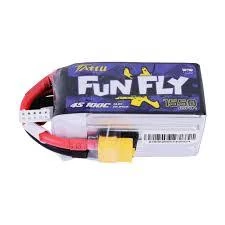 Tattu FunFly 1550mAh 100C 14.8V 4S1P Lipo Battery Pack With XT60