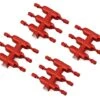 DS Racing Drift Element Scale Lug Nuts (Red) (24) (Short)