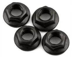 DS Racing 4x5.5mm Stainless Steel Wheel Nuts (Black) (4)