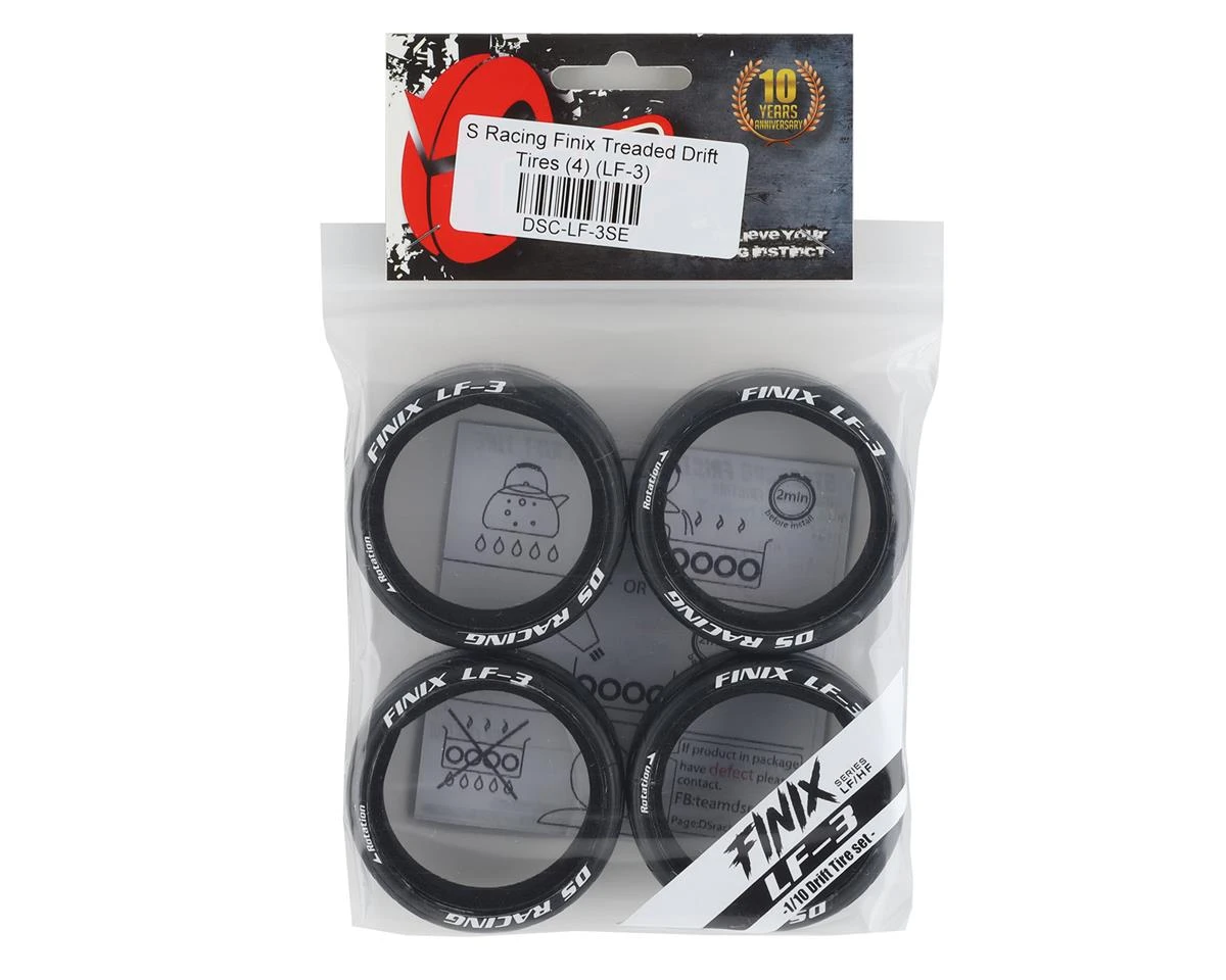 DS Racing Finix Treaded Drift Tires (4) (LF-3) 4 DS Racing Finix Treaded Drift Tires (4) (LF-3) - Image 4