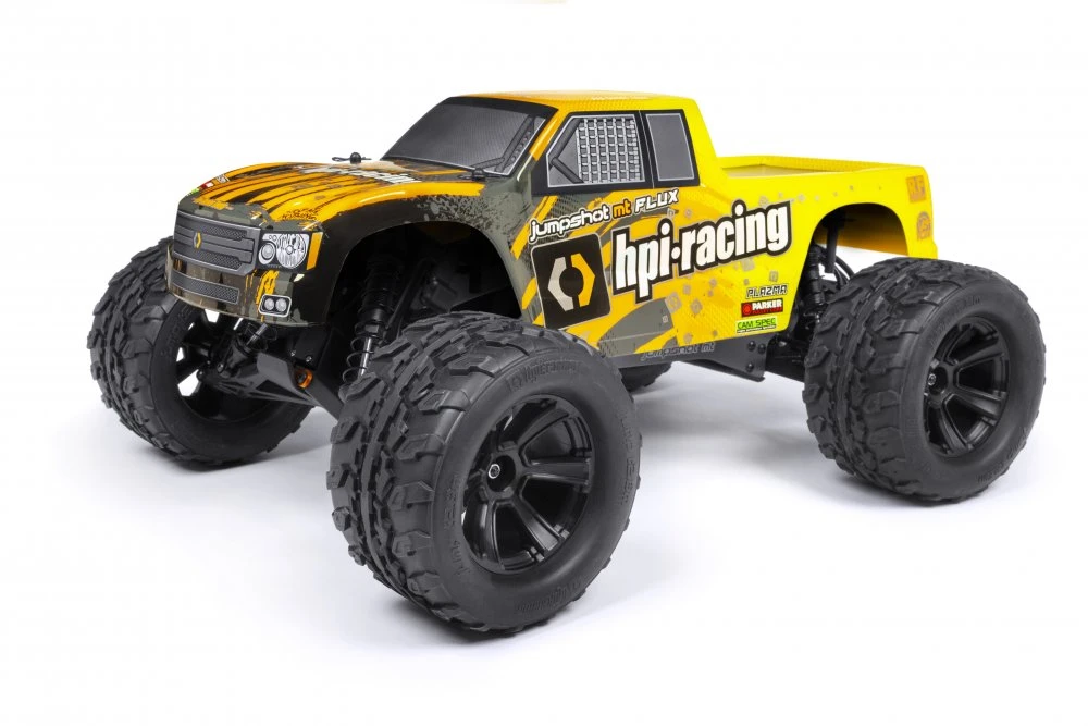 HPI Racing Jumpshot 1/10 Monster Truck Flux 2WD Grey/Yellow, RTR 1 HPI Racing Jumpshot 1/10 Monster Truck Flux 2WD Grey/Yellow, RTR