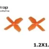 HQ Micro Whoop 1.2x1.3x4 1mm Shaft (31mm) - Orange