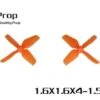 HQ Micro Whoop 1.6x1.6x4 1.5mm Shaft (40mm) - Orange