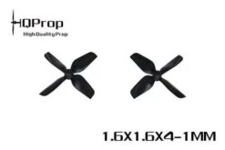 HQ Micro Whoop 1.6x1.6x4 1.0mm Shaft (40mm) - Black