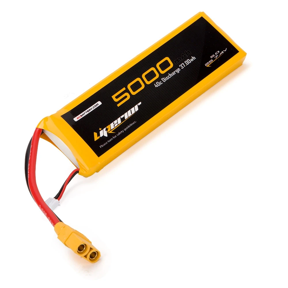 RC BATTERY Liperior 5000mAh 2S 40C 7.4V Lipo Battery With XT90 Plug 2 RC BATTERY Liperior 5000mAh 2S 40C 7.4V Lipo Battery With XT90 Plug - Image 2