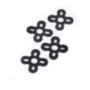 4PCS Silicone Anti-vibration Motor Pad In For 13XX 14XX Series Motor Black