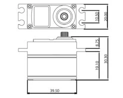 ProTek RC 160SS Low Profile Super Speed Metal Gear Servo High Voltage/Metal Case -Toys Model Store ptk 160ss 2