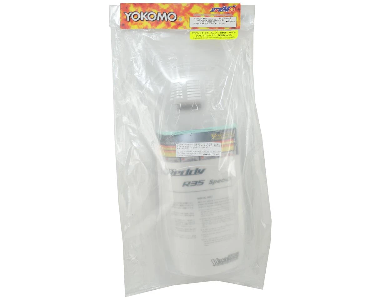 Yokomo GReddy R35 SPEC-D Drift Body Set (Clear) 4 Yokomo GReddy R35 SPEC-D Drift Body Set (Clear) - Image 4